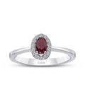 0.44 Carat Diamond Ruby Ring