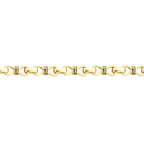 Gold Herren Armband mit Unendlichkeitssymbol und Kette