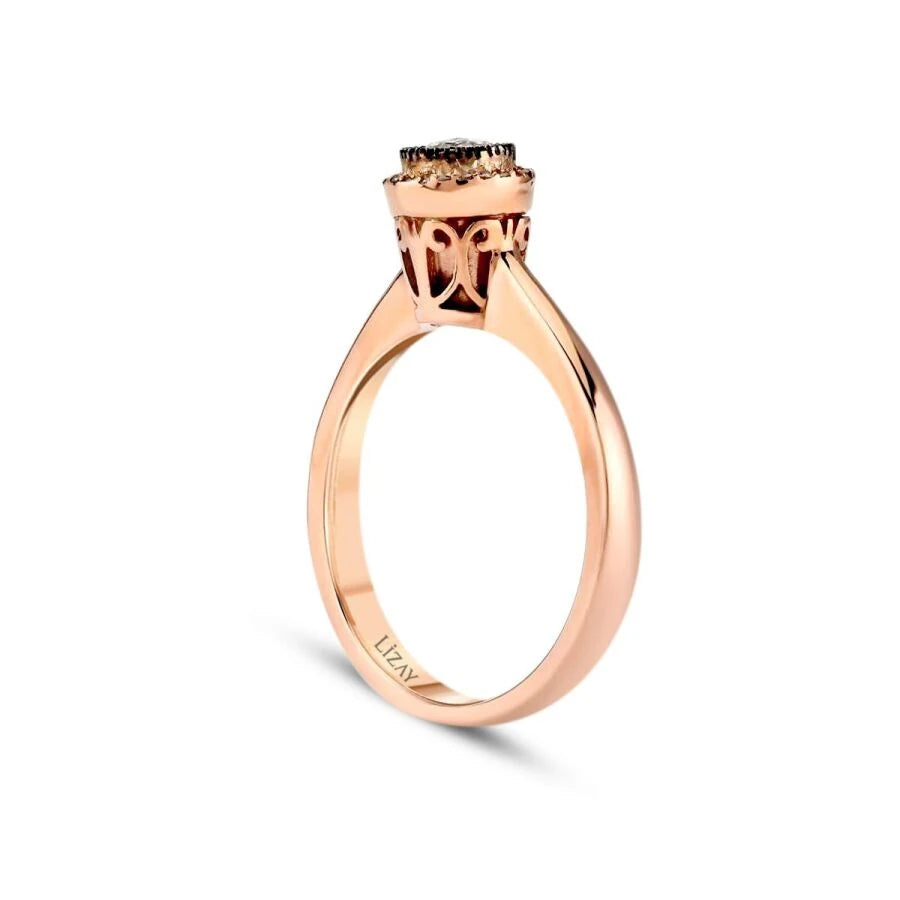 0.14 Carat Diamond Round Solitaire Engagement Ring