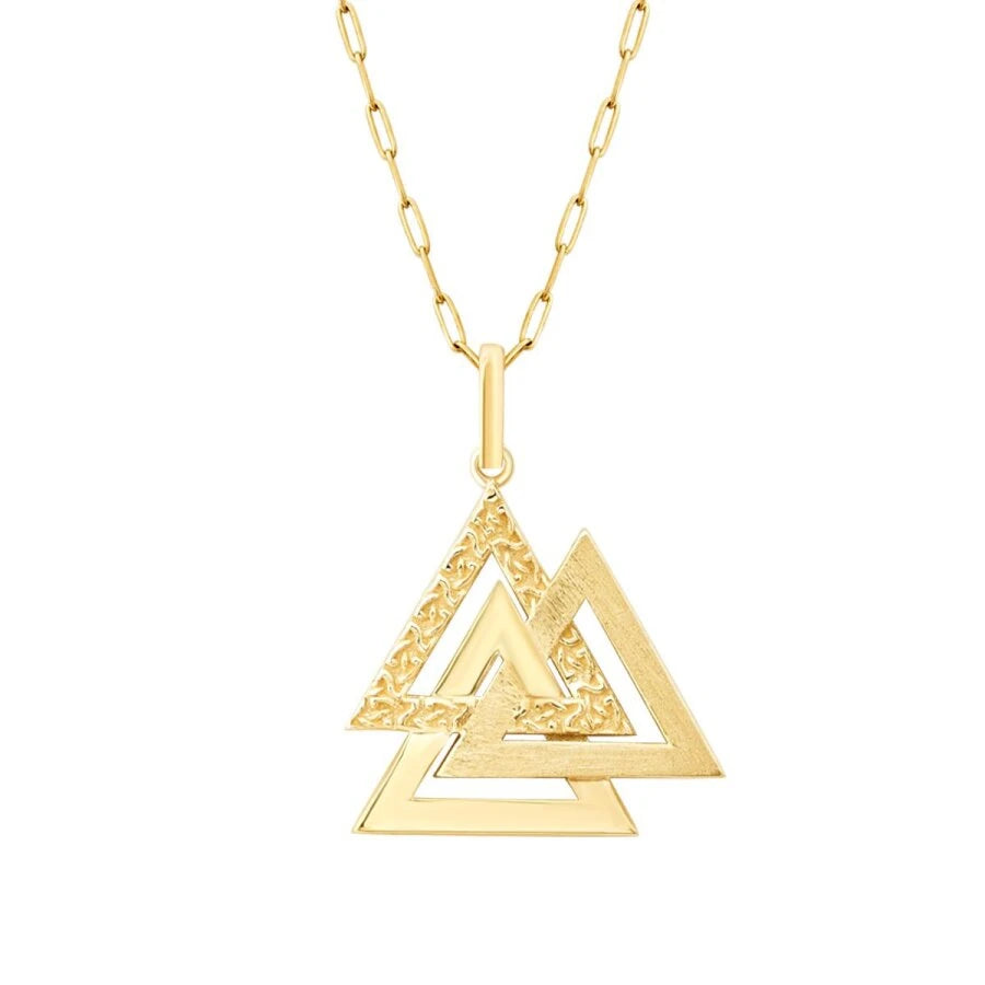 Gold Triangle Necklace