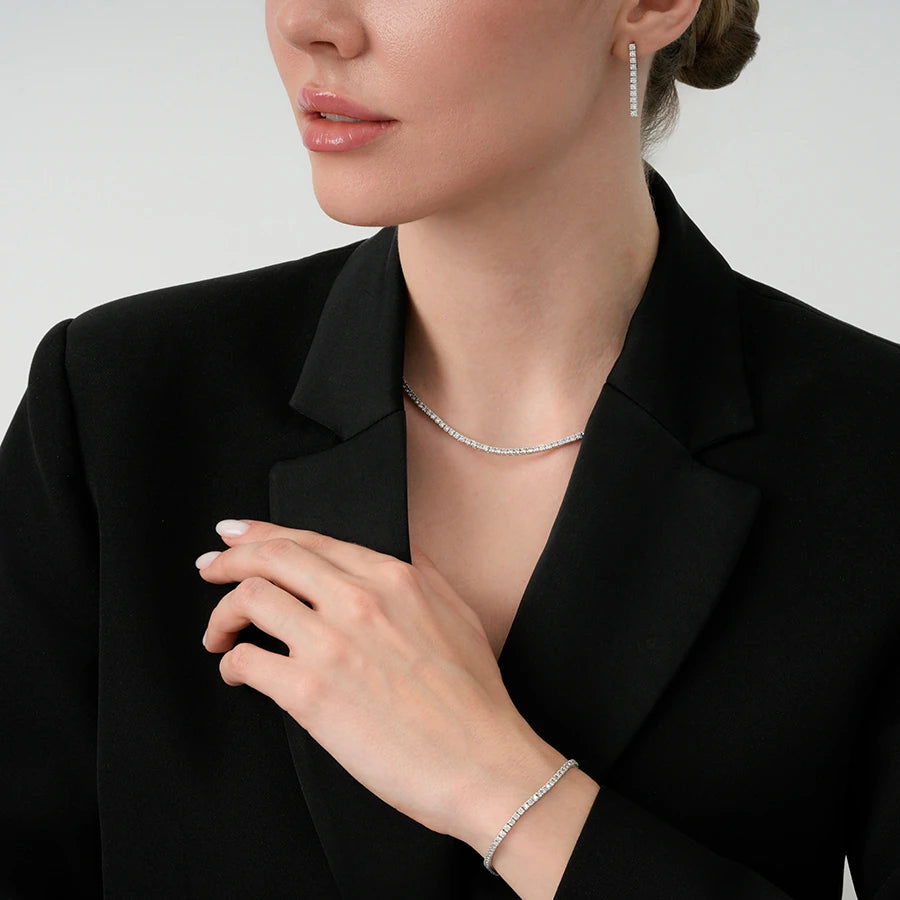 3.00 Carat Diamond Tennis Neckband