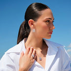 1.62 ct. Diamant Baguette Ohrringe