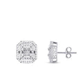 0.14 Carat Diamond Baguette Earrings