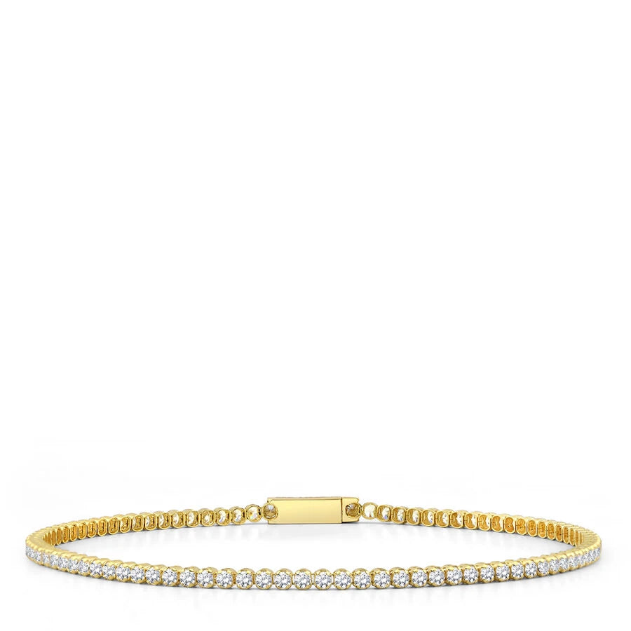 Gold Classic Tennis Bracelet