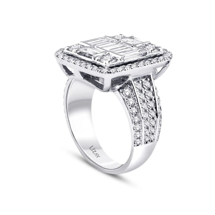2.61 Carat Diamond Baguette Ring