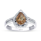 Gold Farbstein Tropfen Ring