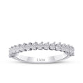 0.55 Carat Diamond Pear Half-Eternity Ring