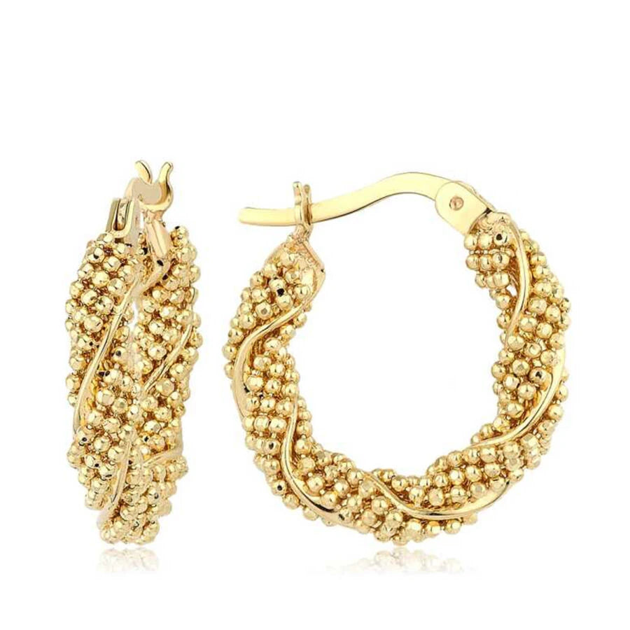 Goldene dorische Creolen