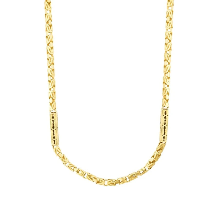 Goldene Herren-Motiv-Königskette