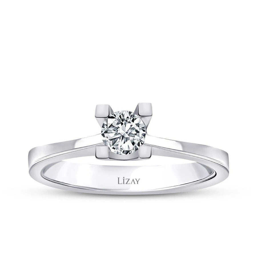 0.35 Carat Diamond Round Solitaire Engagement Ring