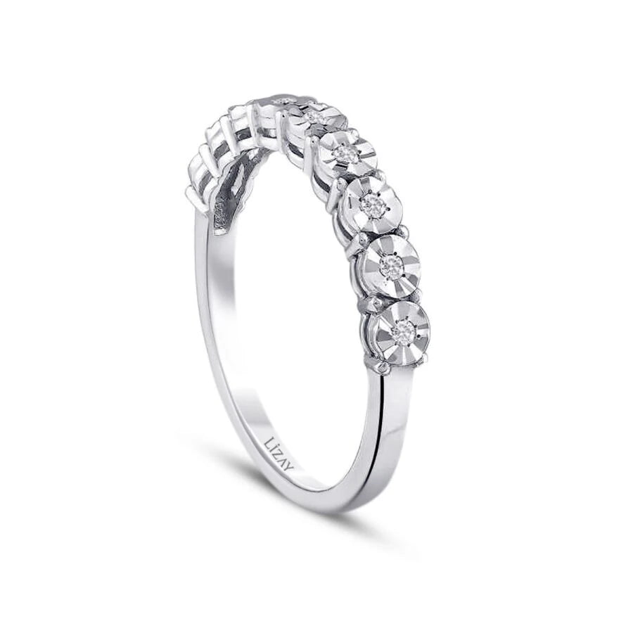 0.08 ct. Diamant Effekt Stein Ring