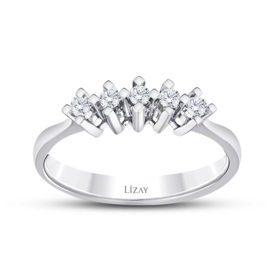 0.15 Carat Diamond Five-Stone Ring