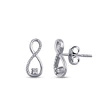 0.12 Carat Diamond Infinity Earrings