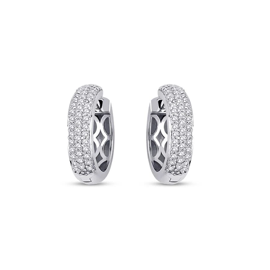 0.60 Carat Diamond Hoop Earrings