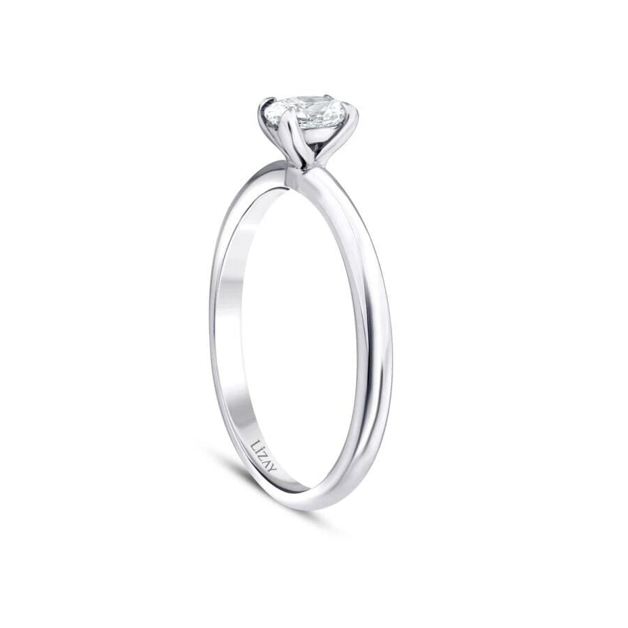 0.40 Carat Diamond Oval Solitaire Engagement Ring