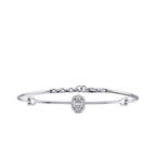 0,15 Karat Diamant-Baguette-Armreif