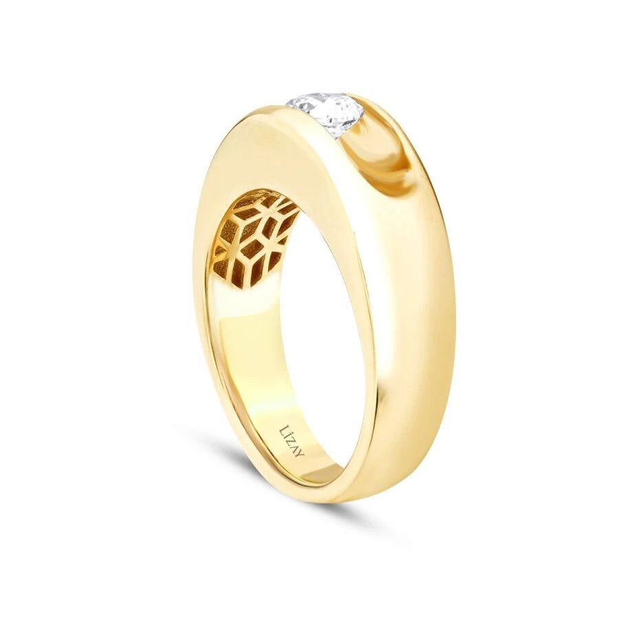 Gold Shaped Stone Ring