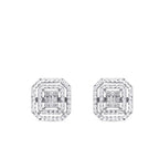 0.14 Carat Diamond Baguette Earrings