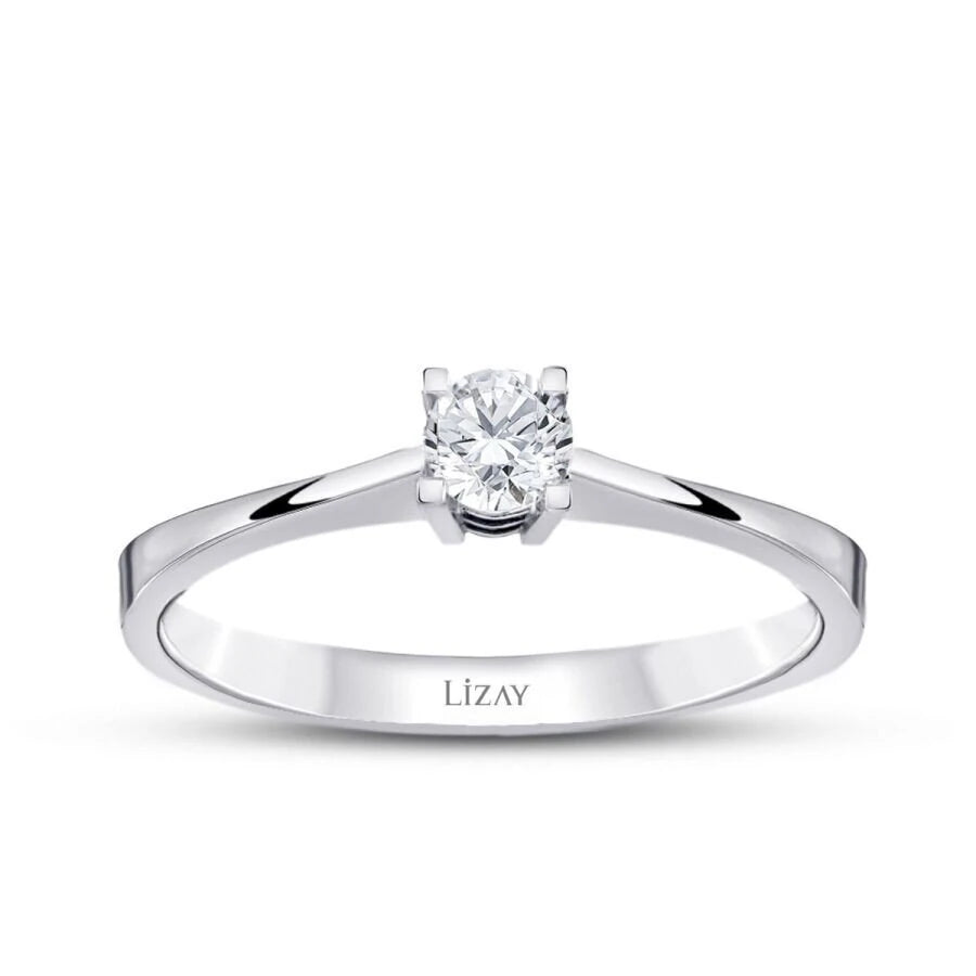 0.15 Carat Diamond Round Solitaire Engagement Ring