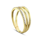 Gold Triple-Stone Ring