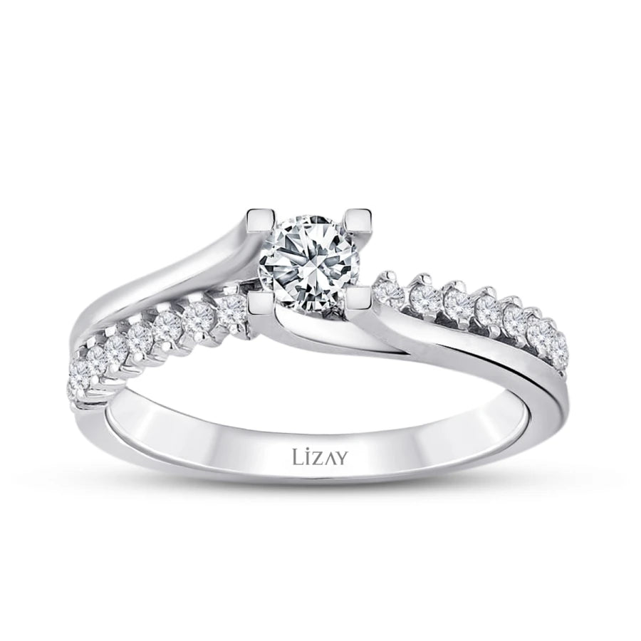 0.45 Carat Diamond Round Solitaire Engagement Ring