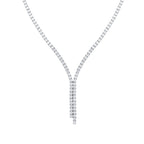 Gold Doppelreihige Halskette mit Steinen