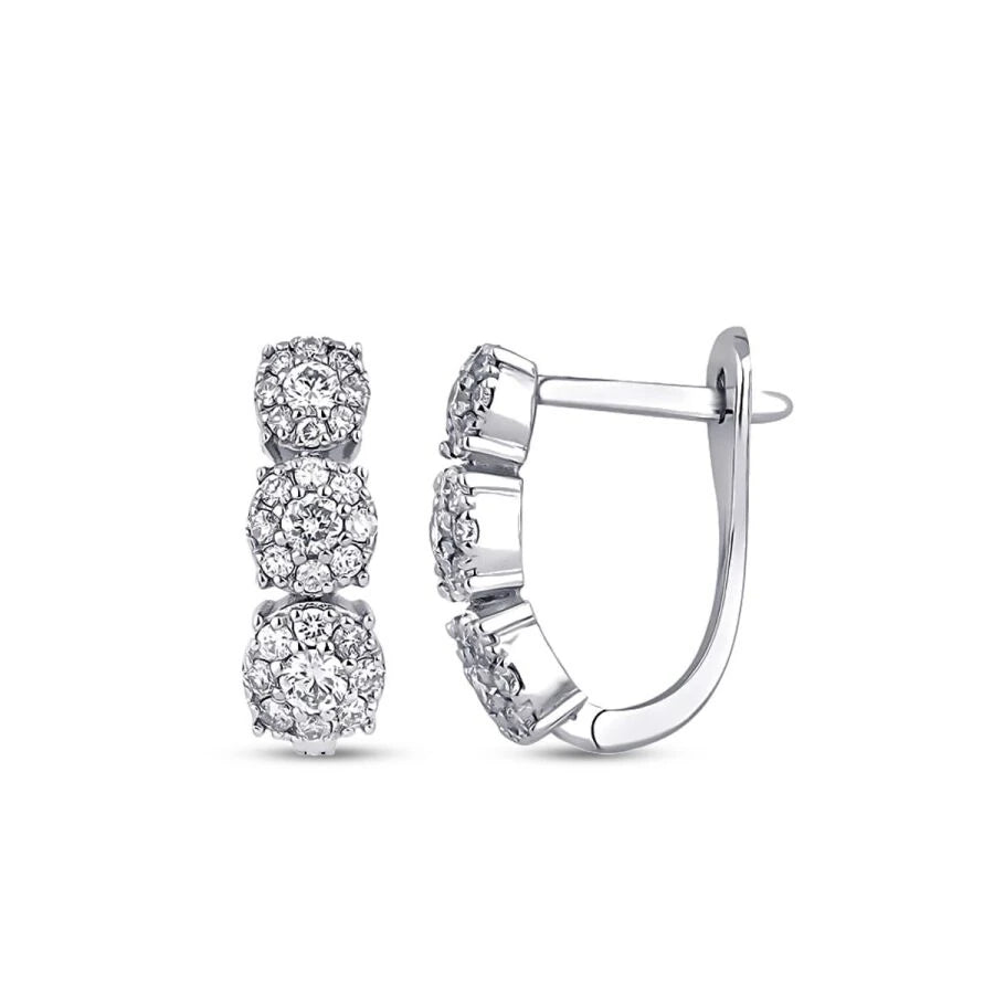 0.74 Carat Diamond Trend Earrings