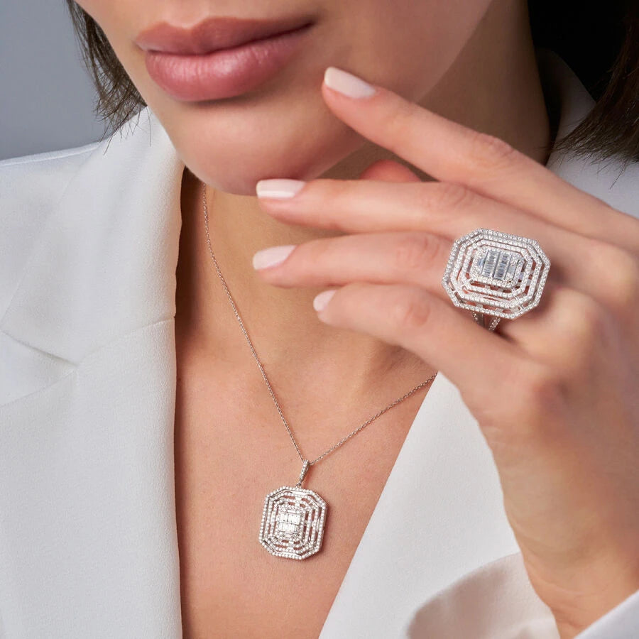 Aurora Baguette-Diamantring mit 1,56 Karat