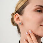 0.14 Carat Diamond Baguette Earrings