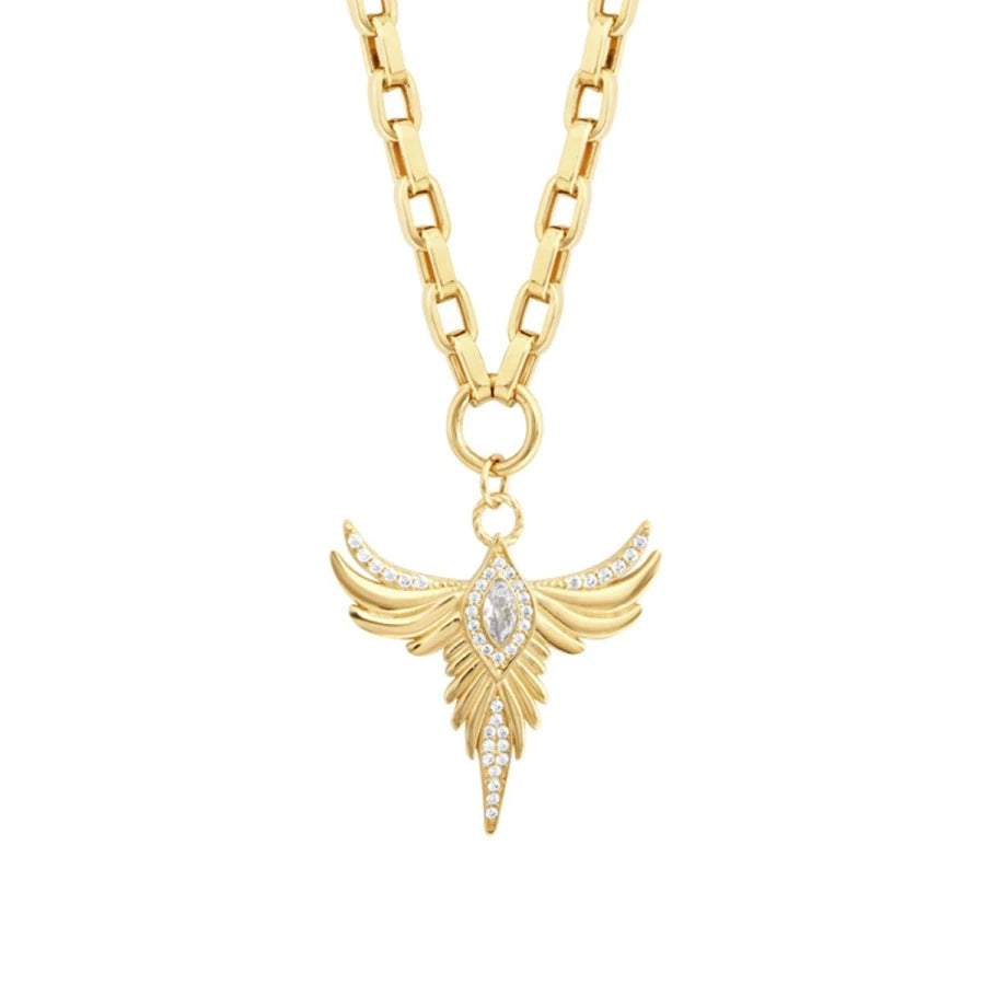 Goldene Phönix-Halskette