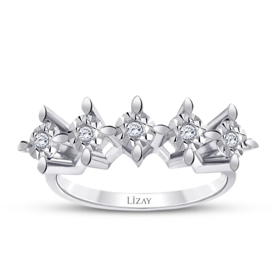 0.05 Carat Diamond Five-Stone Ring