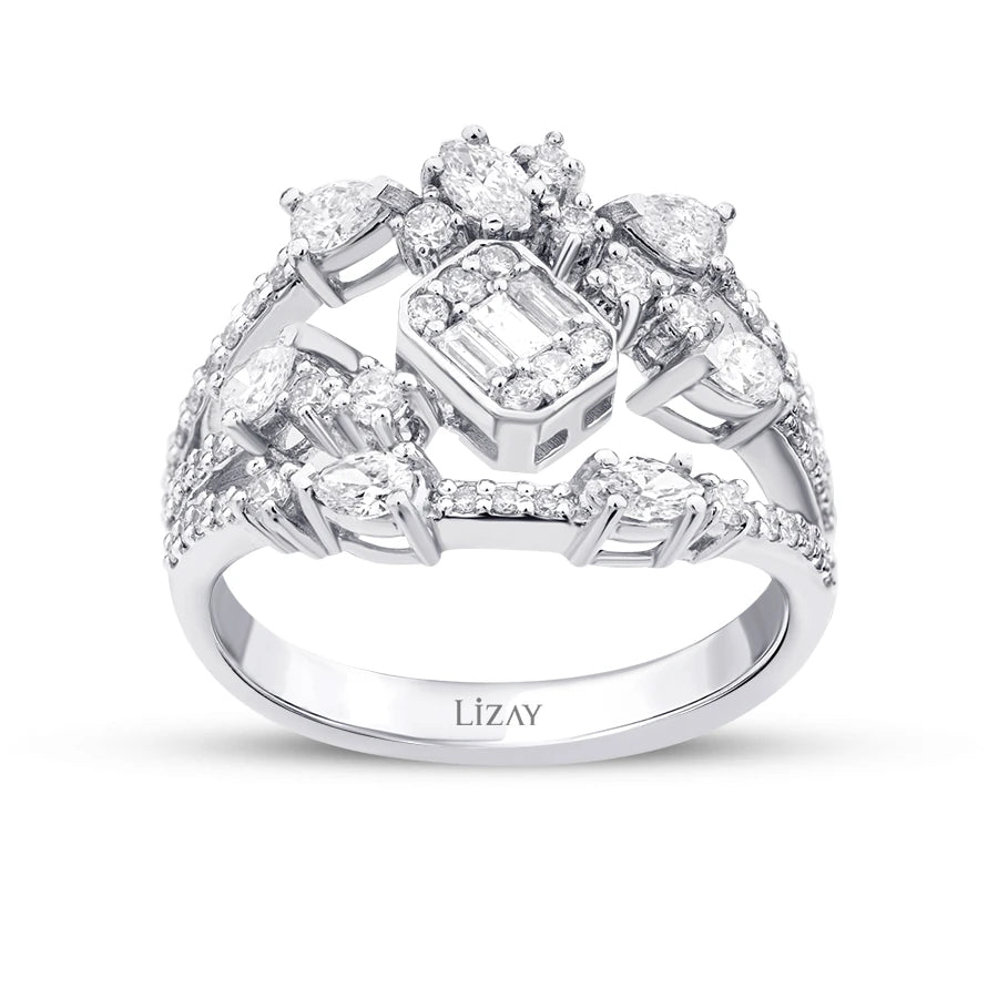 1.00 Carat Diamond Baguette Ring