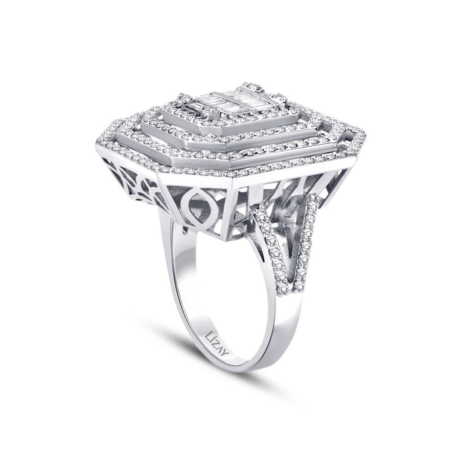 Aurora Baguette-Diamantring mit 1,56 Karat