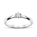 0.15 Carat Diamond Round Solitaire Engagement Ring
