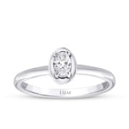 0.26 Carat Diamond Oval Solitaire Engagement Ring