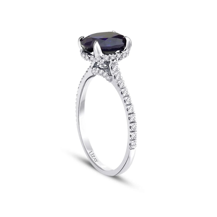 2,56 Karat Diamant-Saphir-Ring