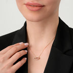 0.31 ct. Diamant Rubin Halskette