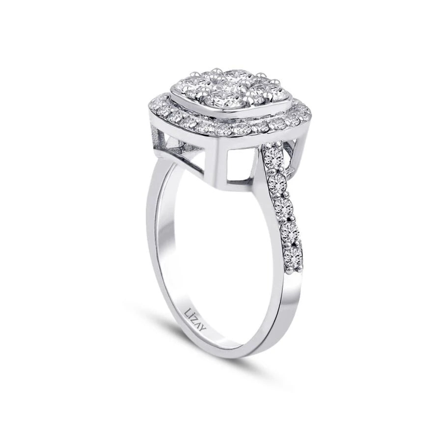 Trendring mit 1,52 Karat Diamanten