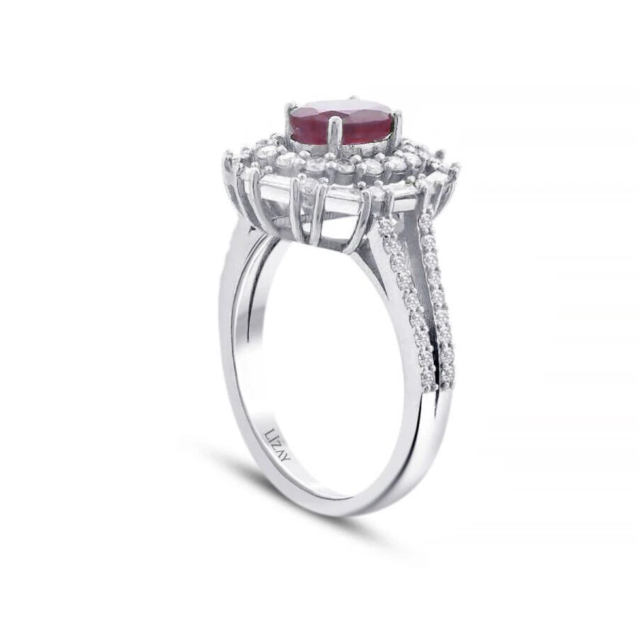 1.75 Carat Diamond Ruby Ring