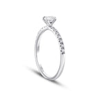 0.31 Carat Diamond Oval Solitaire Engagement Ring