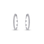0.30 Carat Diamond Hoop Earrings