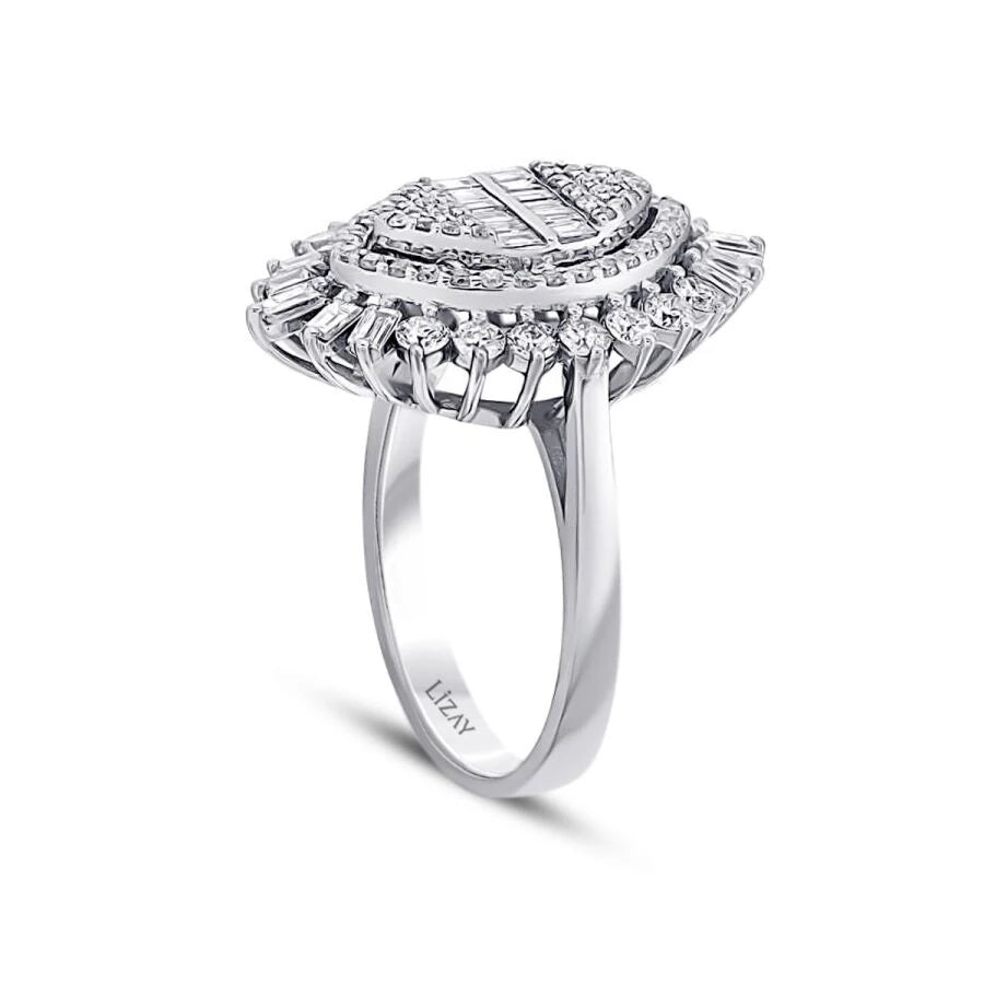 1.32 Carat Diamond Baguette Ring