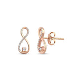 0.12 Carat Diamond Infinity Earrings