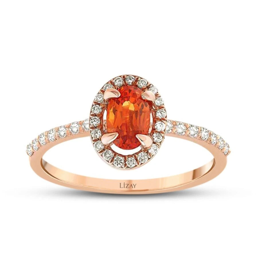 0,99 Karat Diamant-Amethyst-Ring