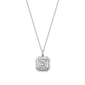 0.07 Carat Diamond-Effect Baguette Necklace