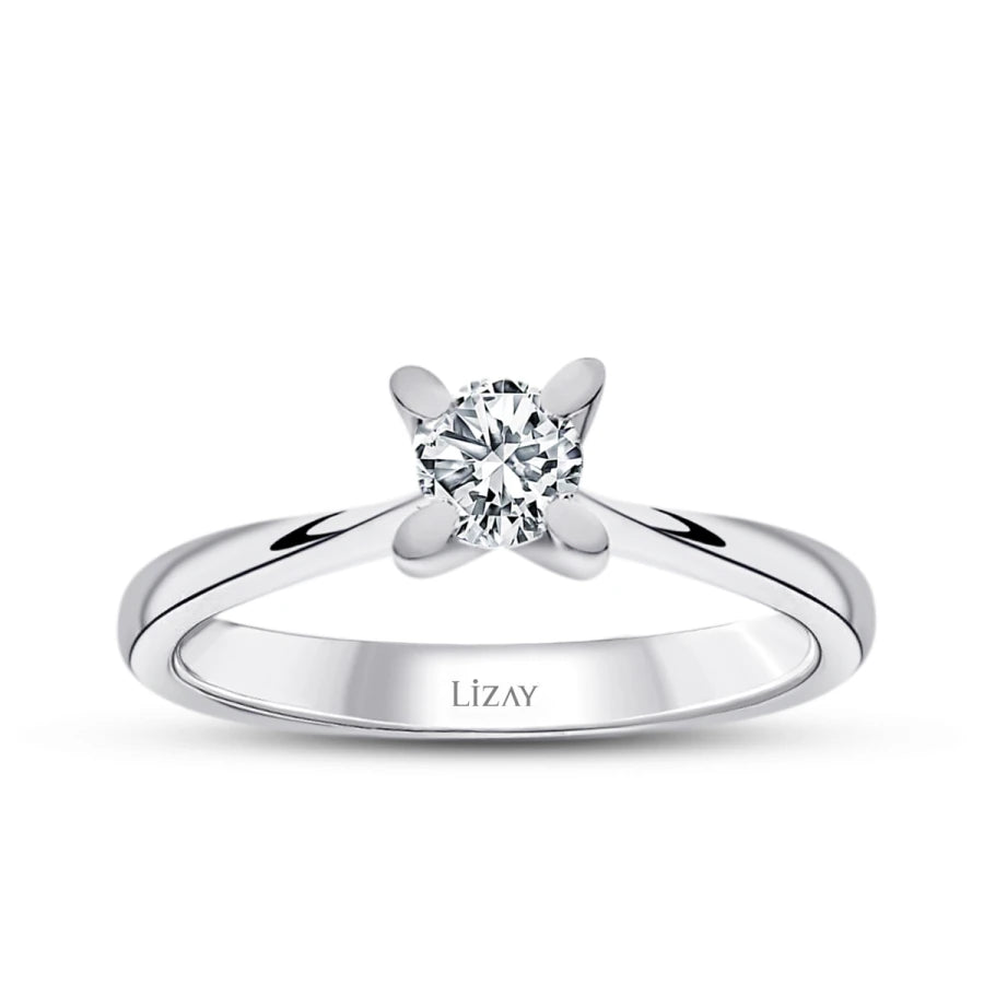 0.30 Carat Diamond Round Solitaire Engagement Ring