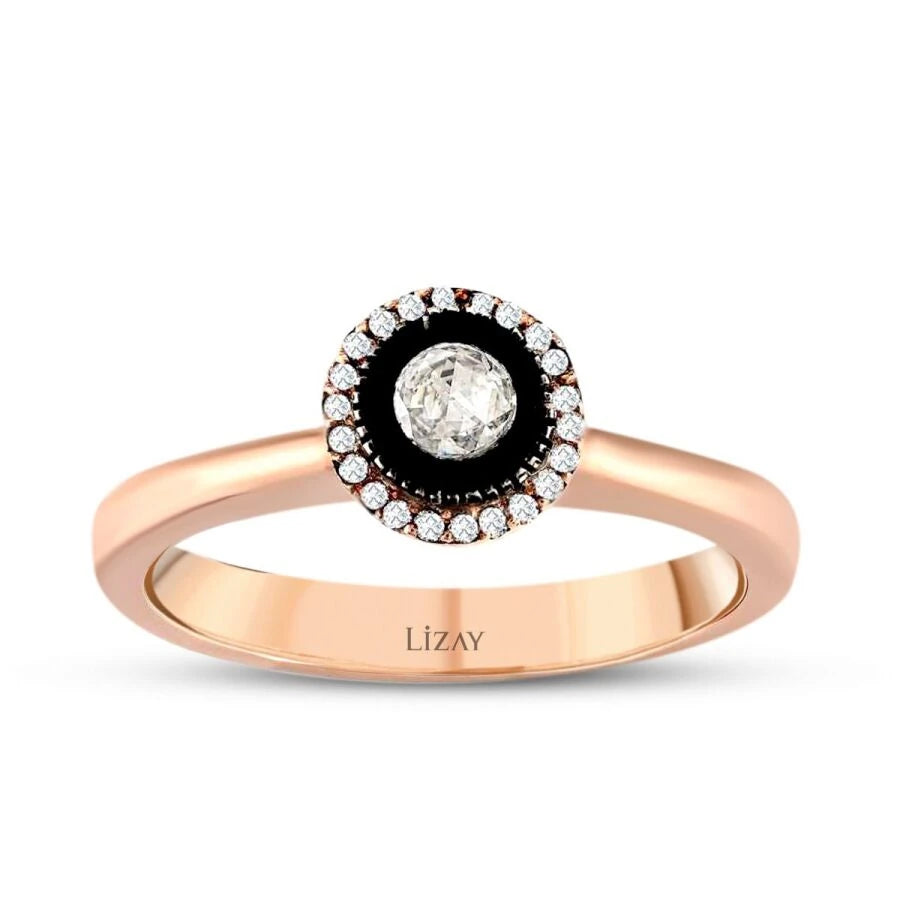 0.14 Carat Diamond Round Solitaire Engagement Ring