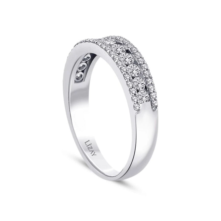 0.63 Carat Diamond Half-Eternity Ring