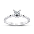 0.15 Carat Diamond Round Solitaire Engagement Ring