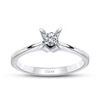 0.15 Carat Diamond Round Solitaire Engagement Ring